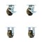 Service Caster 4 Inch High Temp Phenolic Caster Set with Roller Bearings 4 Brake 2 Swivel Lock SCC-30CS420-PHRHT-TLB-2-R420-2 - alternate 5